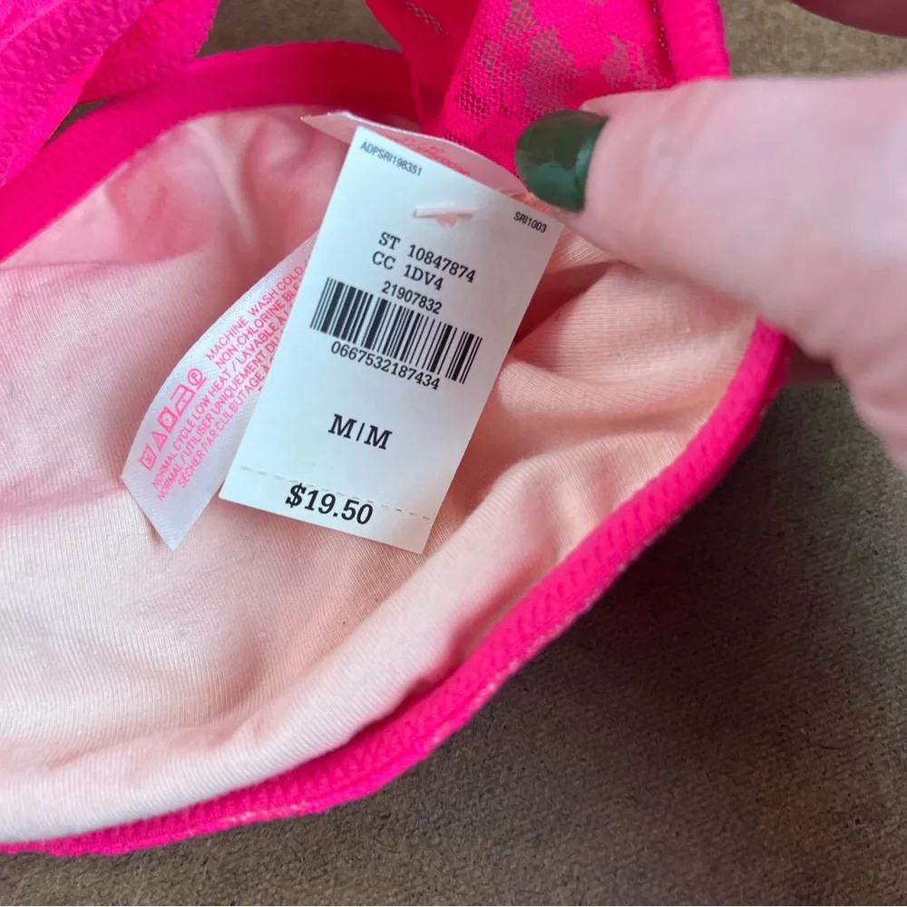 Victoria’s Secret PINK Lace Bandeau, size Medium NWT